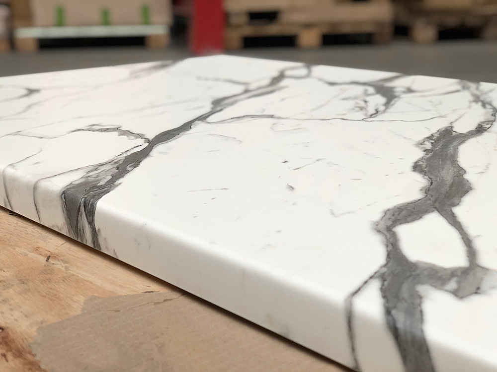 Столешница Werzalit Турция квадратная Мрамор афион №5657  - фото Столешница Werzalit Турция квадратная Мрамор афион №5657